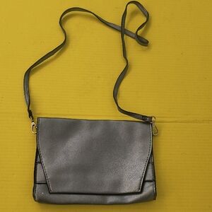 Summer & Rose Metallic Gray Crossbody Bag